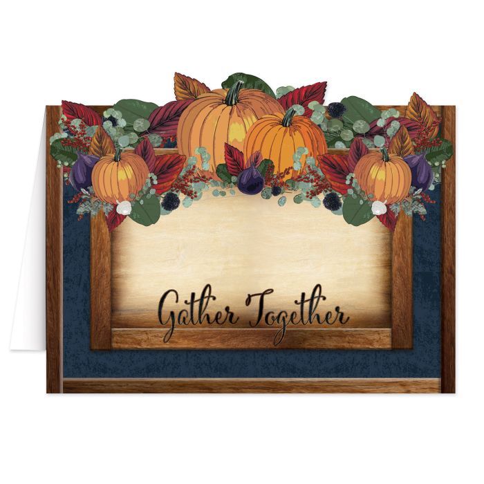 Fall Thanksgiving Table Cards 8 Ct.