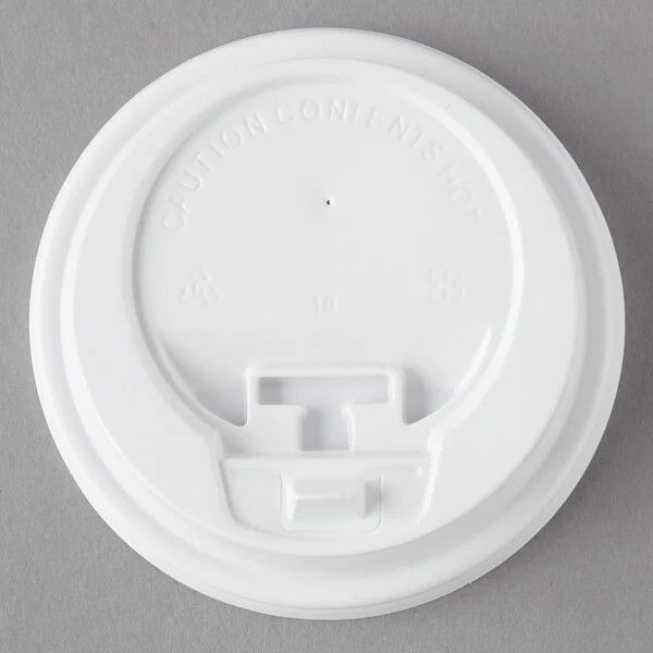 Lid For 10-24oz Hot Cup - White 100ct