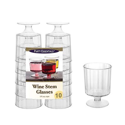 Elegance Wine Stems 5oz - 10ct