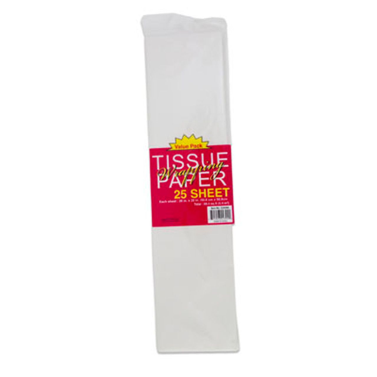 White Tissue Paper 20&quot; x 20&quot; - 25ct