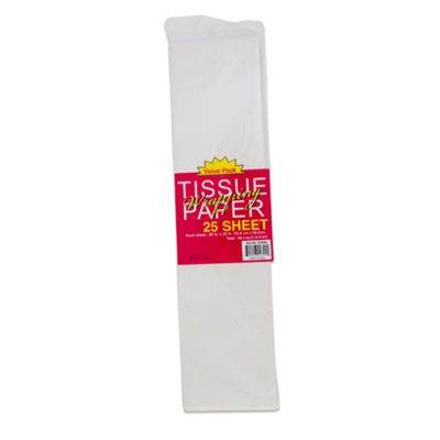 White Tissue Paper 20&quot; x 20&quot; - 25ct