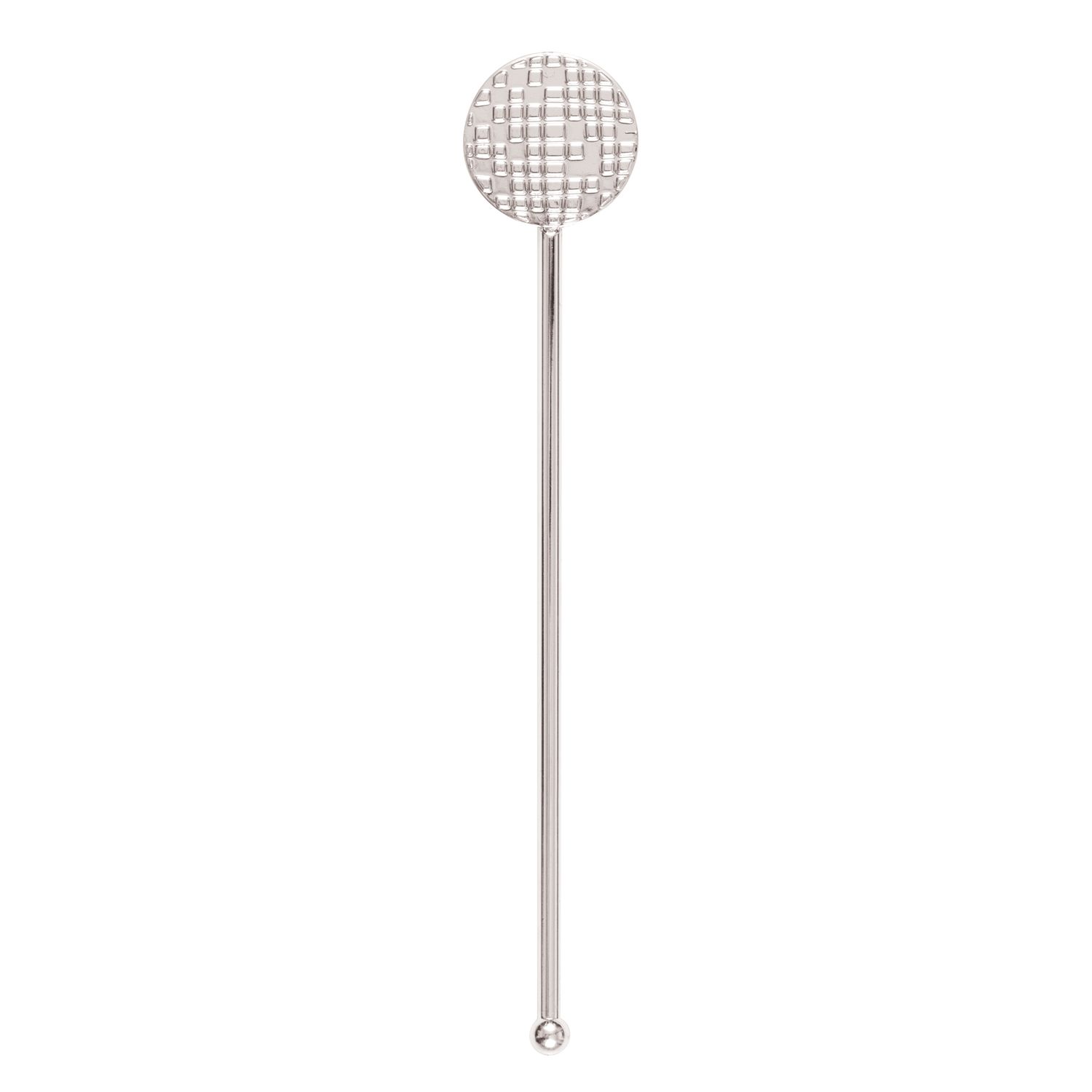 Drink Stirrer - Silver Disco Ball 8 Ct