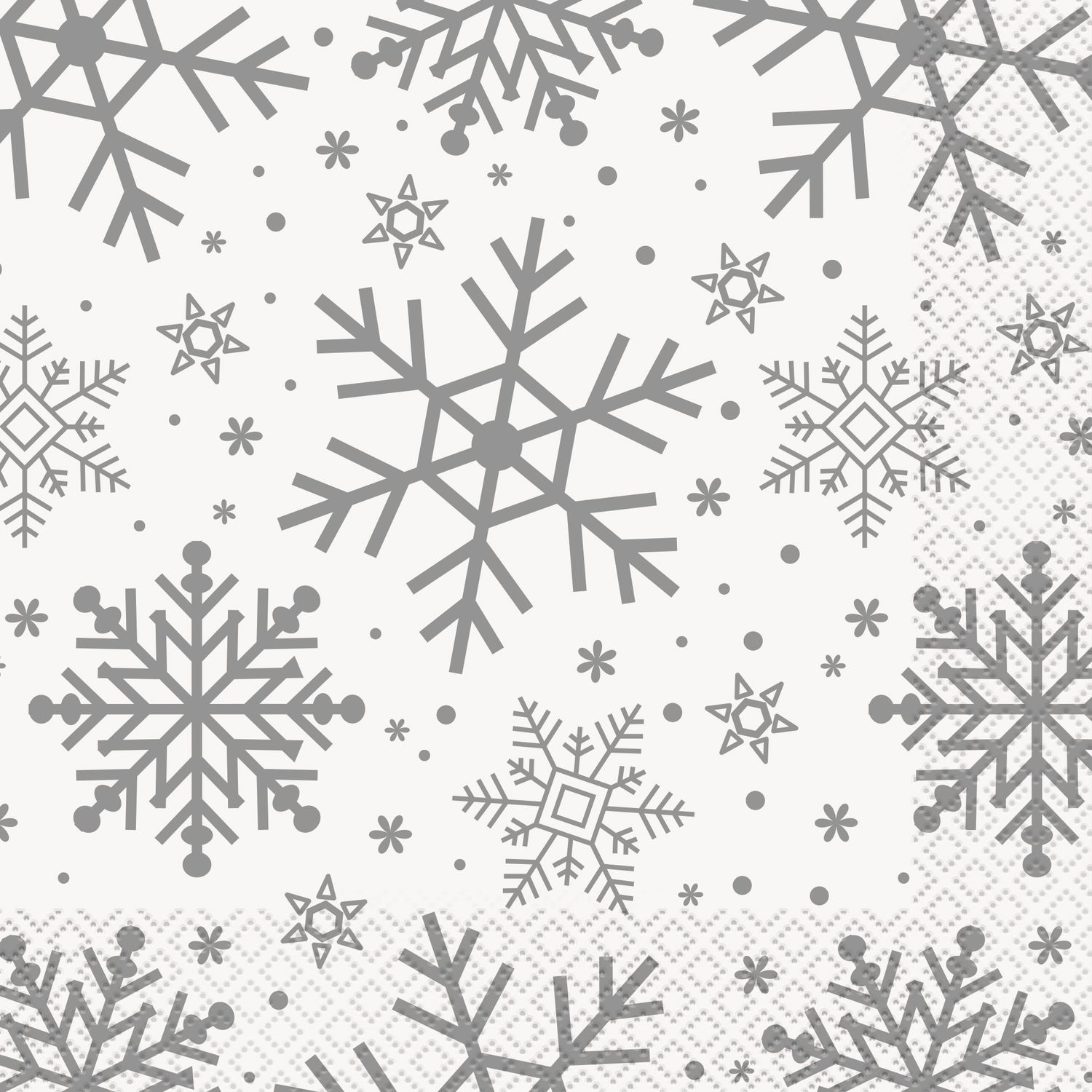Holiday Snowflakes - Luncheon Napkins 16 Ct