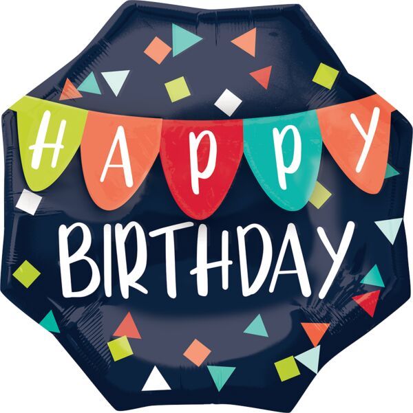 HB Yay  Satin Star Trio - 30&quot; Helium Filled Foil Balloon, Ribbon