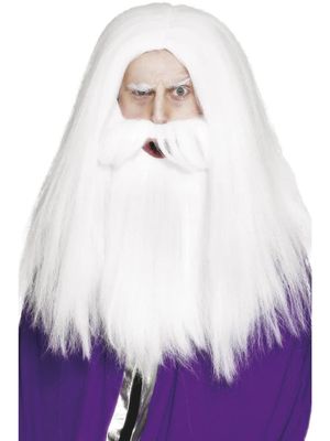 Magician Wig &amp; Beard Set