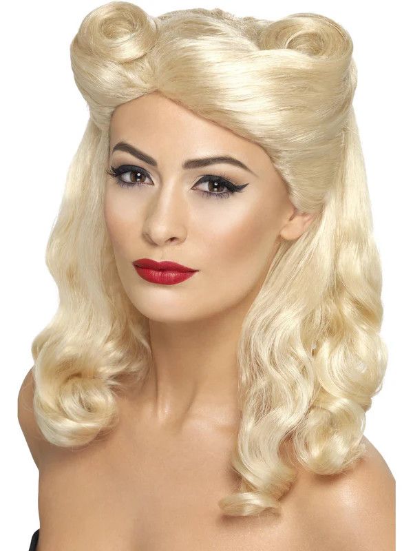 40&#39;s Pin-Up Wig - Blonde