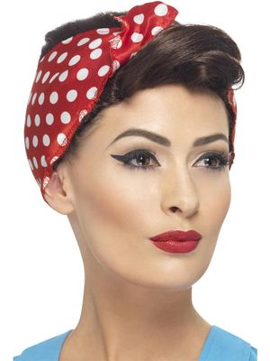 40&#39;s Rosie Wig w/ Bandana