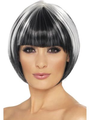 Quirky Bob Wig - Black/White