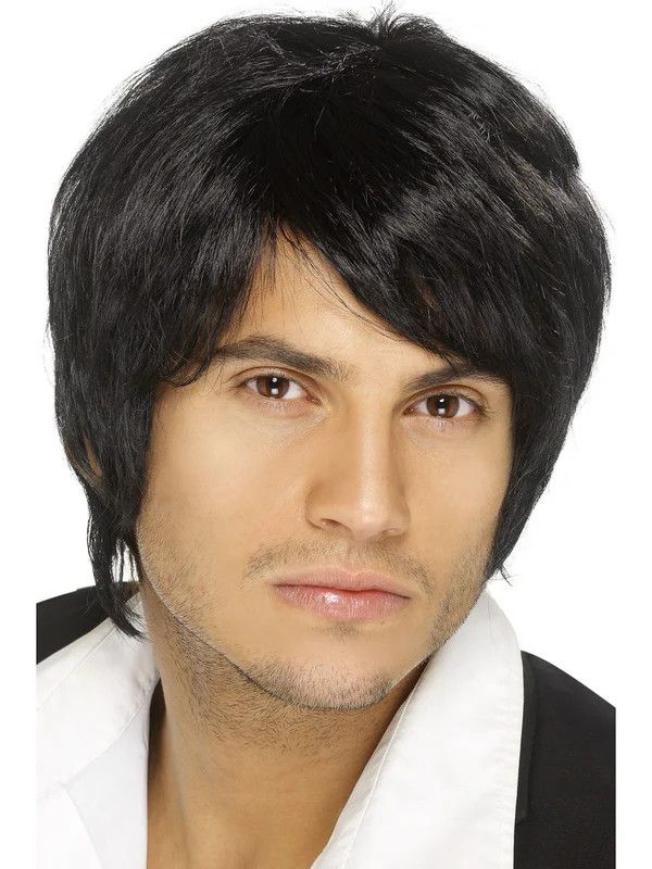 Boy Band Wig -  Black