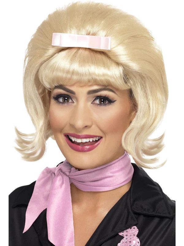 50&#39;s Flicked Beehive Bob  - Blonde