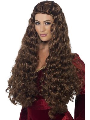 Medieval Princess Wig - Brown