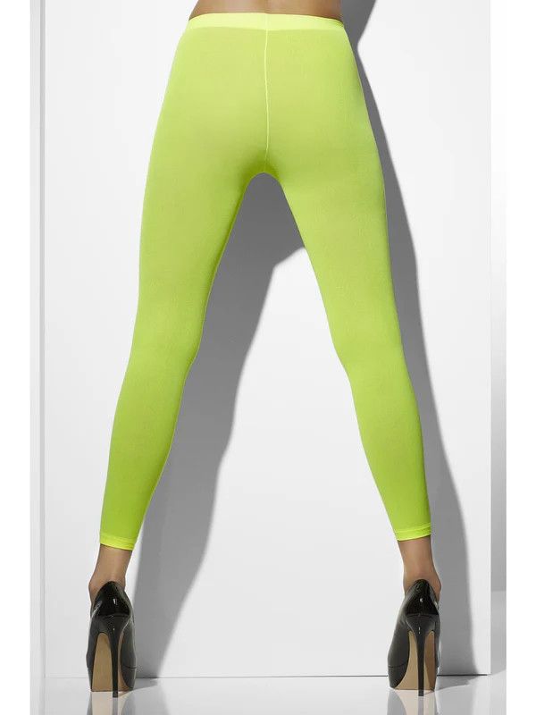 Opaque Footless Tights Neon Green