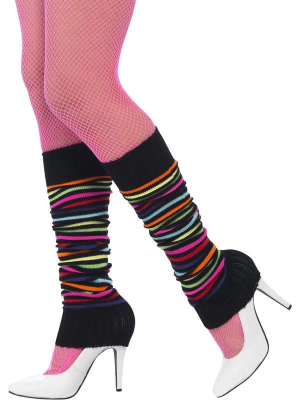 Neon Legwarmers Black