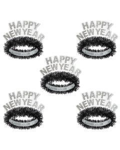 New Year Regal Tiara - Black/White
