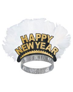 Bird Of Paradise Tiara - Black/Gold