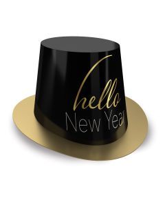 Hello New Year Hi-Hat - Black/Gold