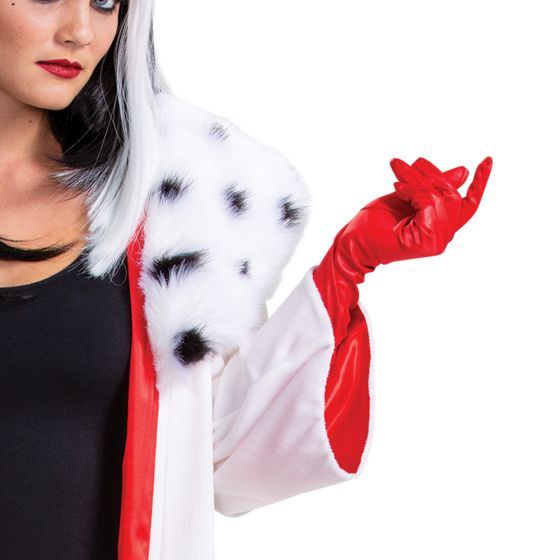 101 Dalmatians - Cruella Jacket Deluxe Adult, Attribute: Womens, Size: L (12-14)