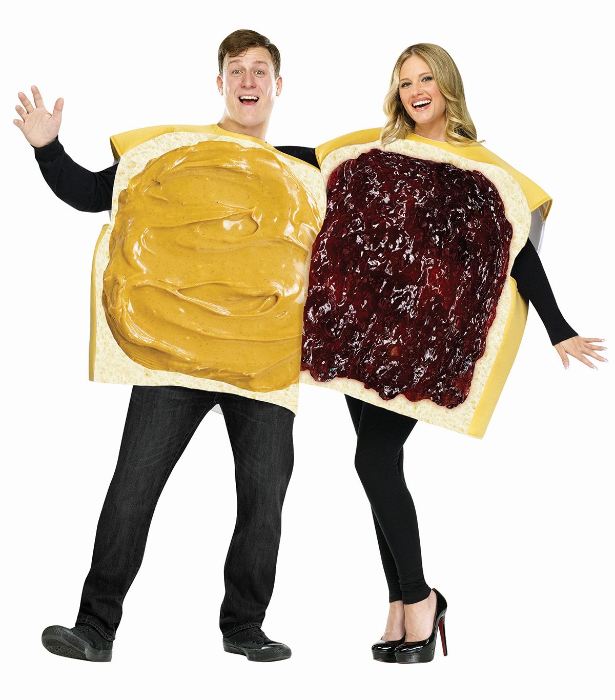 Peanut Butter &amp; Jelly Couple - Adult One Size