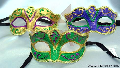 Tie Back 1/2 Mask Assortment