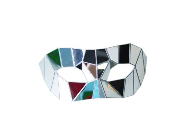 Mirror Half-Mask Silver