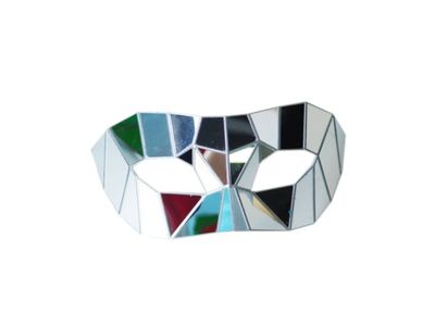 Mirror Half-Mask Silver