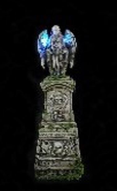 Tombstone Angel Statue Lights Up