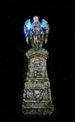 Tombstone Angel Statue Lights Up