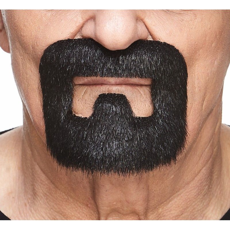 Square Goatee -, Color: Black