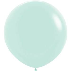 Pastel Matte Green 3&#39; Latex Balloons - 2ct