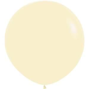Pastel Matte Yellow 3&#39; Latex Balloons - 2ct