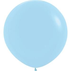 Pastel Matte Blue 3&#39; Latex Balloons - 2ct