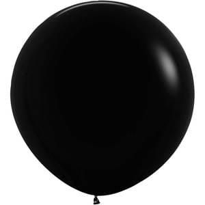 Deluxe Black 3&#39; Latex Balloons - 2ct