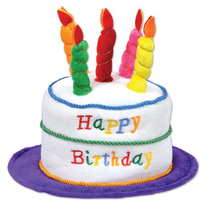 Birthday Cake Plush Hat