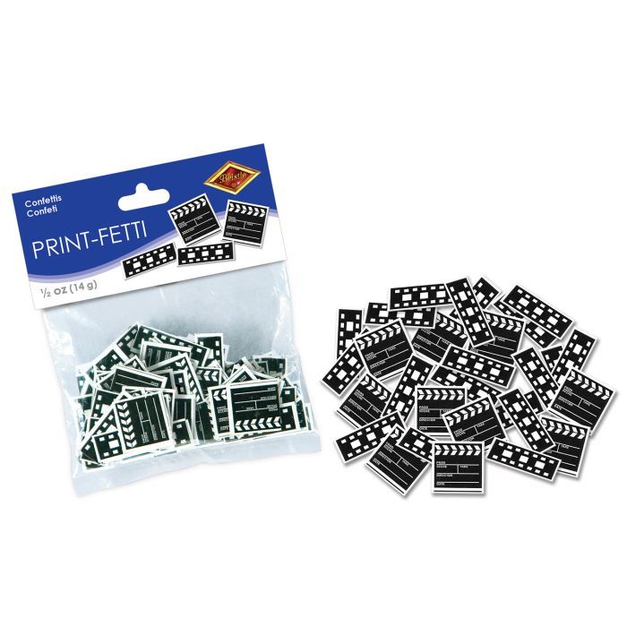 Clapboard &amp; Filmstrip Confetti