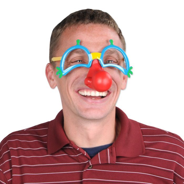 Clown Glasses W/ Nose