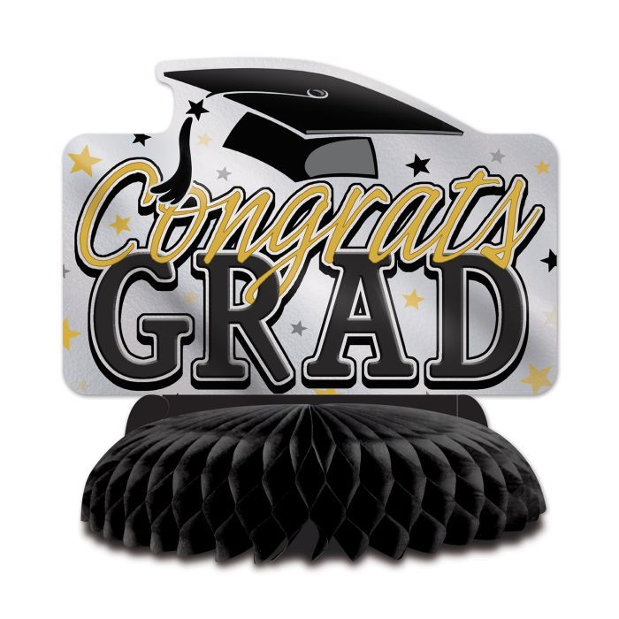 Congrats Grad Centerpiece w/Honeycomb Base
