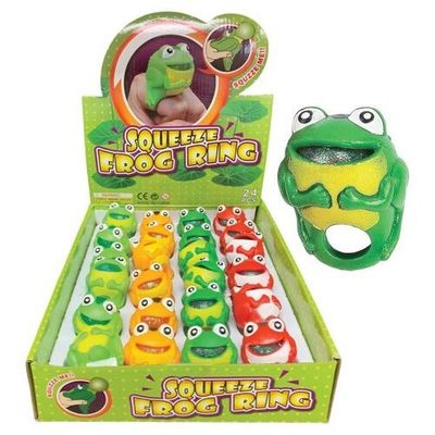 Squeeze Frog Rings - 24 Ct Box
