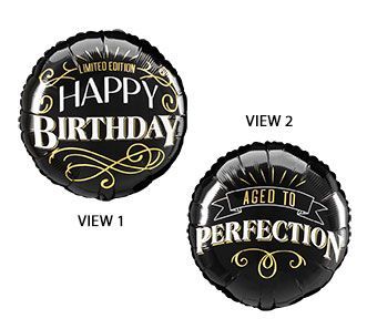 Better With Age - 17&quot; Helium Filled Foil Balloon, Ribbon