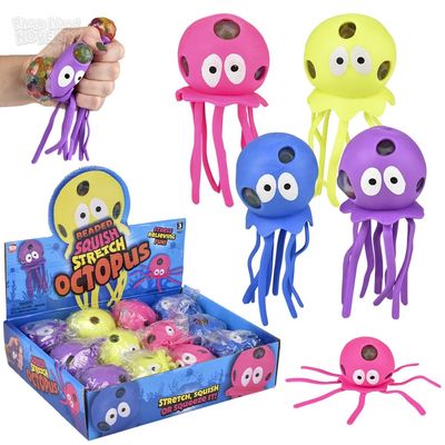 Squish and Stretch Octopus 5.5&quot; - 12 Ct Box