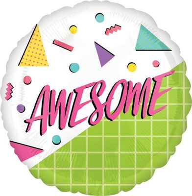 Awesome Party - 17&quot; Helium Filled Foil Balloon, Ribbon