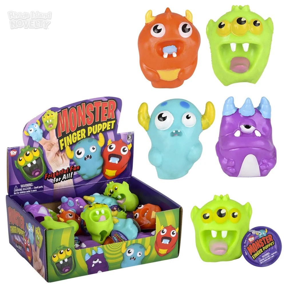 Stetchy Monster Finger Puppet - 24 Ct Box