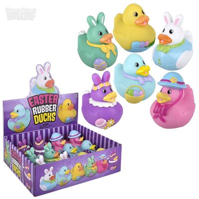 Easter Rubber Ducks 3.5" - 12 Ct. Box