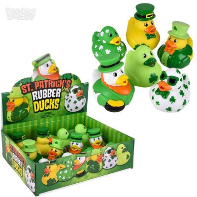 St. Patrick's Day Rubber Ducks 3.5" - 12 Ct Box