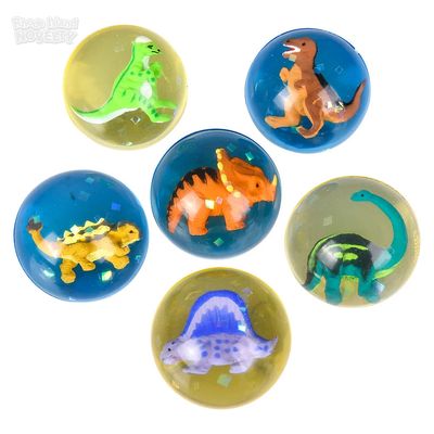 Dinosaur Hi-Bounce Ball 1.75&quot; - 12 Ct Box