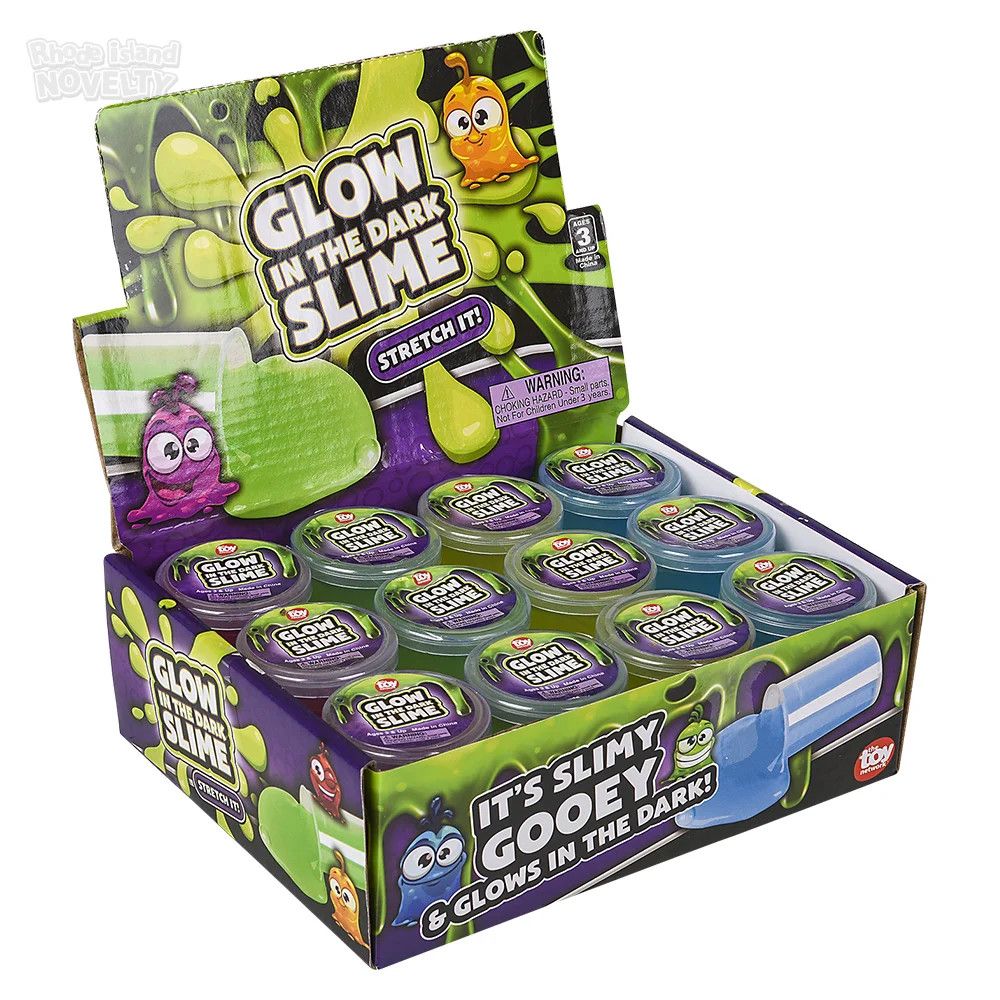 Glow In Dark Slime - 12 Ct Box