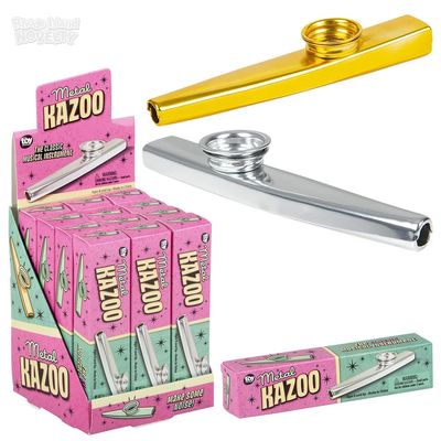Metal Kazoo 4.75&quot; - 12 Ct Box