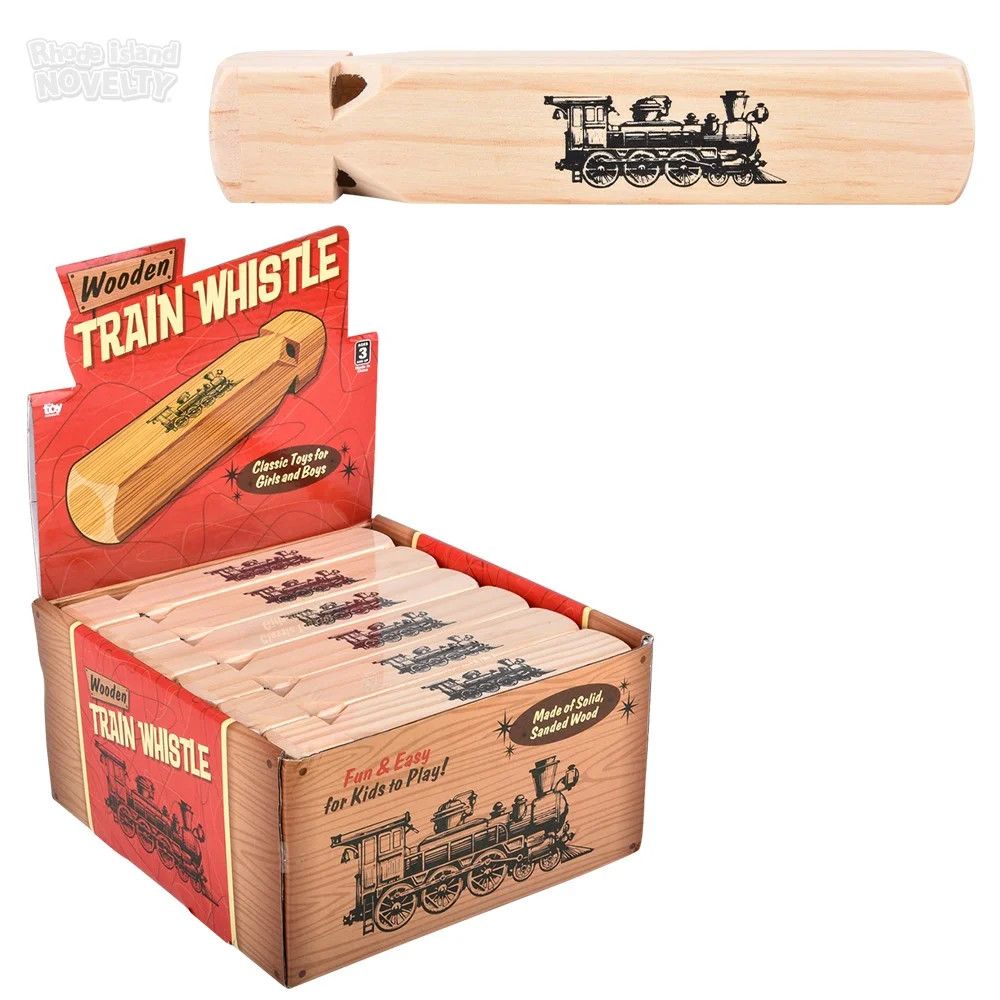 Wooden Train Whistle 7.5'' - Single