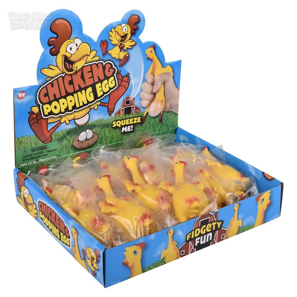 Squeeze Chicken N Egg 7.5&quot; - 12 Ct Box