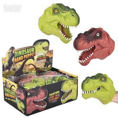 Dinosaur Stretchy Hand Puppet - 12 Ct Box