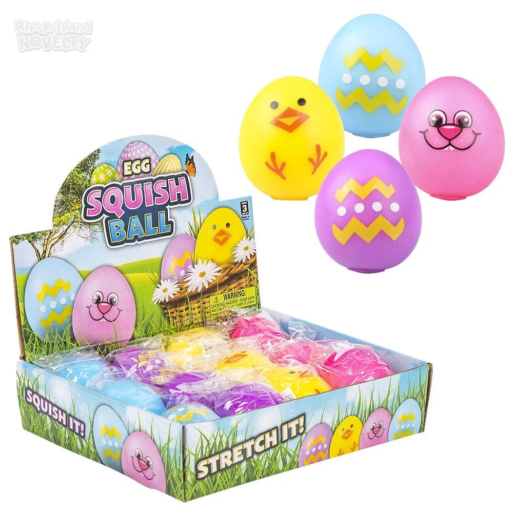 Squeeze Gummi Easter Egg 2.33" - 12 Ct. Box